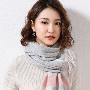 Гарячий розпродаж великогабаритного чистого вовняного шарфа для жіночої китайської фабрики