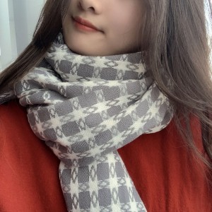 Extremt mjuk rutig lång halsduk för kvinnor Kina OEM-fabrik