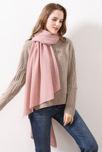 Écharpe en laine pure à carreaux super chaud pour les femmes Chine OEM Factory