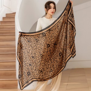 Ľahký jarný bavlnený dlhý šál pre dámy z Číny