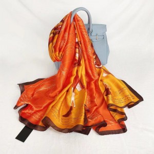 Moda długi jedwabny szalik dla kobiet China Factory