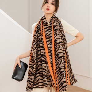 Oversized Spring Leopard Print tørklæde Kina Producent