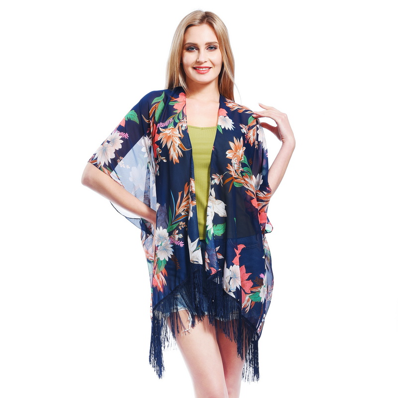 Poncho in Chiffon Oversized Open Fronte Produttore Chine OEM
