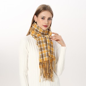 Bufanda larga elegante para mujer con flecos Fabricante OEM de China