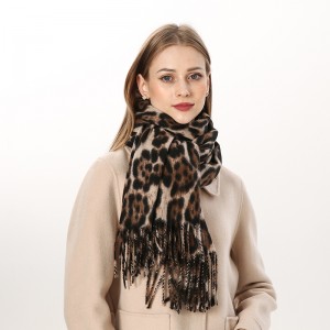 Довгий шарф з леопардовим принтом оптом для жінок Китайська фабрика OEM