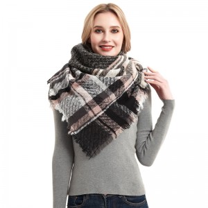 Stylish Winter Triangle Sjaal foar Froulju China Supplier