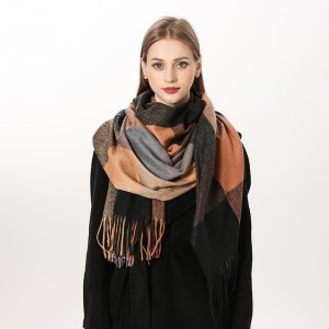 Модний зимовий довгий шарф із китицею Китайська фабрика OEM