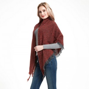 Mode pure kleur winter driehoekige sjaal voor dames