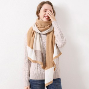 Superweicher Damen-Schal aus reiner Wolle China OEM-Fabrik