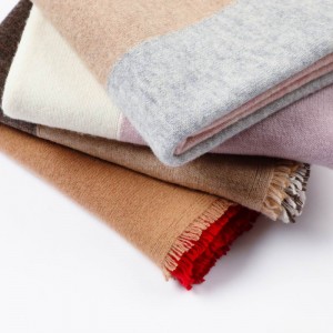 Venta caliente grueso 100% bufanda de lana merina para mujer