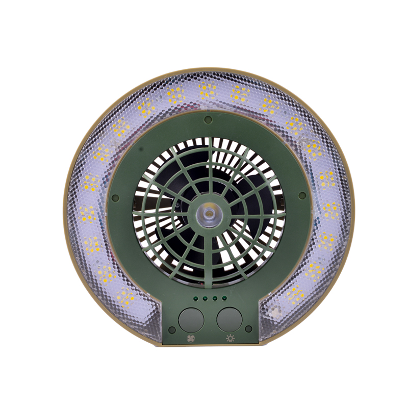 Nešiojamas Wild Land Disc Fan Light LED stovyklavimo žibintas