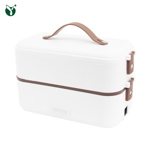 304 Neoksidebla Ŝtalo Mini Elektra Hejtado Lunch Box