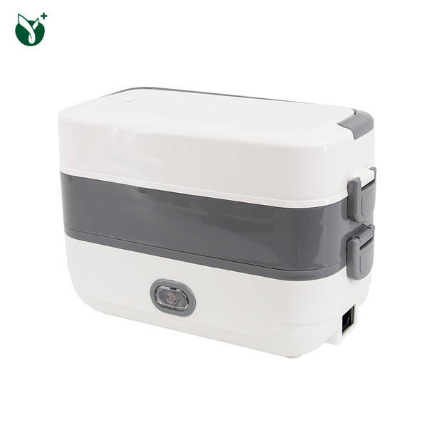 2 layer nga Electric Heating Stainless Plastic Lunch Box