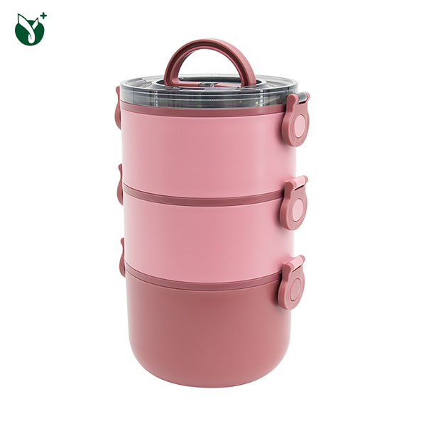 3 Layers Plastic Inner Stainless Steel Lunch Box