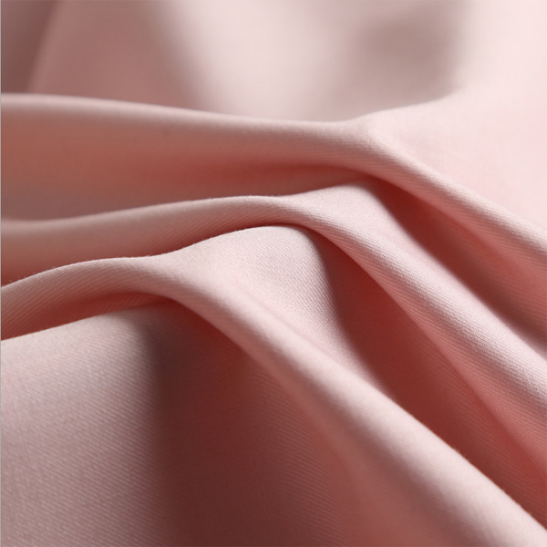 Tecido de raión de poliéster tecido de traxe de oficina de banco de damas rosa tinguido con fío