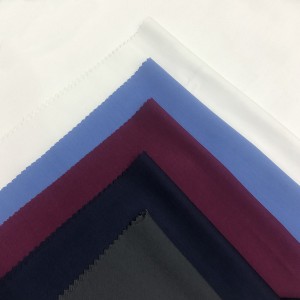Fabrik kain seragam poliester/viskos/spandex berwarna-warni
