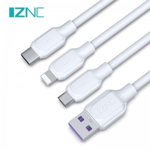 IZNC 5A Power Micro USB 3.0-kabel Android Opladningsdatakabel