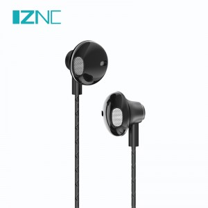 N25,N26 earbud olahraga kabel sing nyaman Earphone 3,5 mm Headset Swara Bass Heavy karo mic kanggo Android
