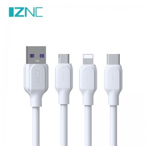 IZNC 5A Power Micro USB 3.0 Cable ខ្សែទិន្នន័យ Android Charging Data Cable Cord