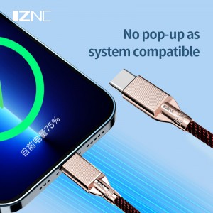 Cavo da USB-C a Lightning C115 in lega di zinco PD30W per iPhone