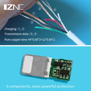 IZNC 5A Power Micro USB 3.0 Kabel Android zarýad beriş maglumatlary Kabel sim