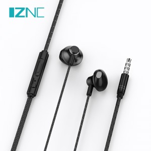 N25,N26 komfortable sportsøretelefoner med ledning Øretelefon 3,5 mm Headset Kraftig baslyd med mikrofon til Android