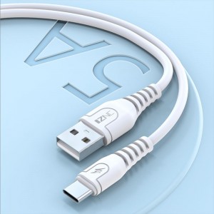 C503 3,3 pėdų 1M 5A USB-C lenkimui atsparus duomenų kabelis