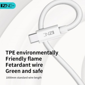 IZNC Producent synchronizacja danych szybkie ładowanie USB c 3a 5A typ C do typu C kabel OTG szybkie ładowanie kabel do transmisji danych telefonu komórkowego 1m
