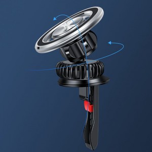 Universal Zine Alloy Super stark magnetisk 360 roterande biltelefonhållare för magnet GPS bilstödsfäste