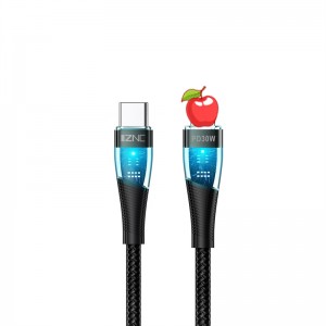 Cina Kabel USB C ke C PD (3 kaki 60W) Pabrik Pengisian Cepat, Kabel Tipe C ke Kabel Jalinan Lightning 20W untuk Iphone untuk Samsung, MacBook Pro/Air