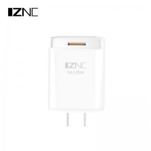 I25 Dual-Port 2.4A terefone zigendanwa USB Urukuta rwa terefone ya Smart Smart charge