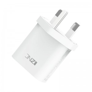 Dual Port USB A+C Schnellladungstyp c 20W Stroumadapter Wandladeger fir iPhone fir Samsung