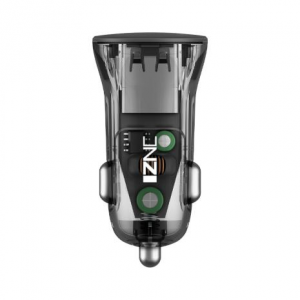 i70 듀얼 USB 포트 투명 쉘 자동차 배터리 스마트폰용 휴대폰 충전기 고속 충전