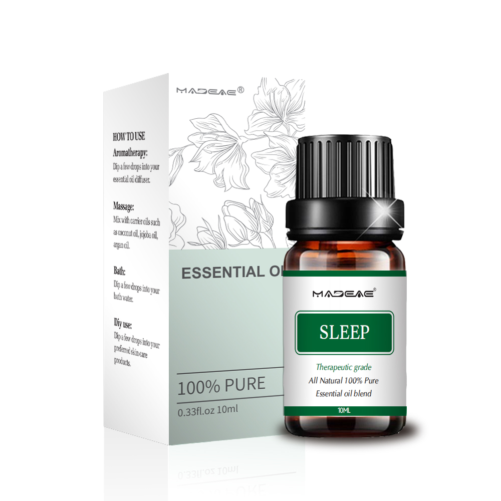 Pristatymas „Good Sleep“ eterinių aliejų mišinio giliai atpalaiduojantis raumenis atpalaiduojantis aliejus