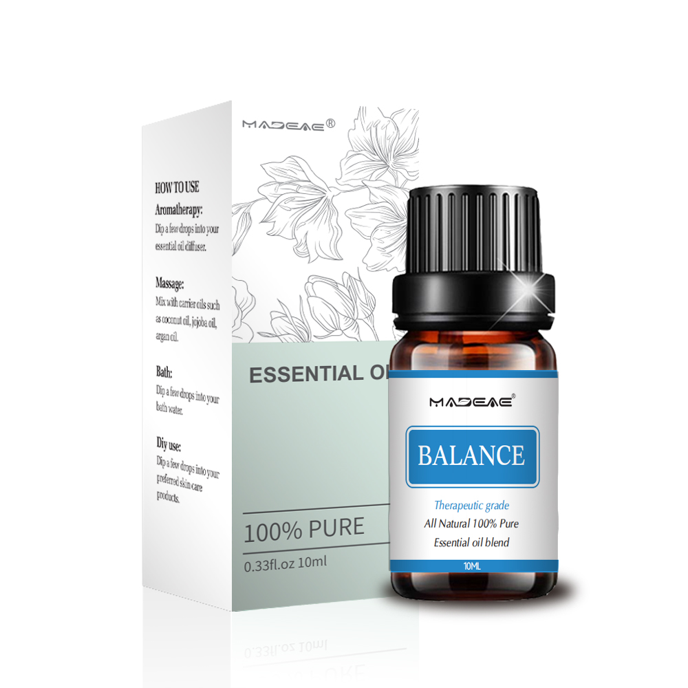 Huiles essentielles de mélange aromatique OEM 100% pure Balance pour la méditation de la dépression