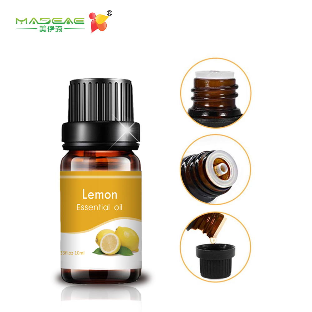 pasokan pabrik label pribadi kelas kosmetik alami murni minyak esensial lemon penuh vatamin C