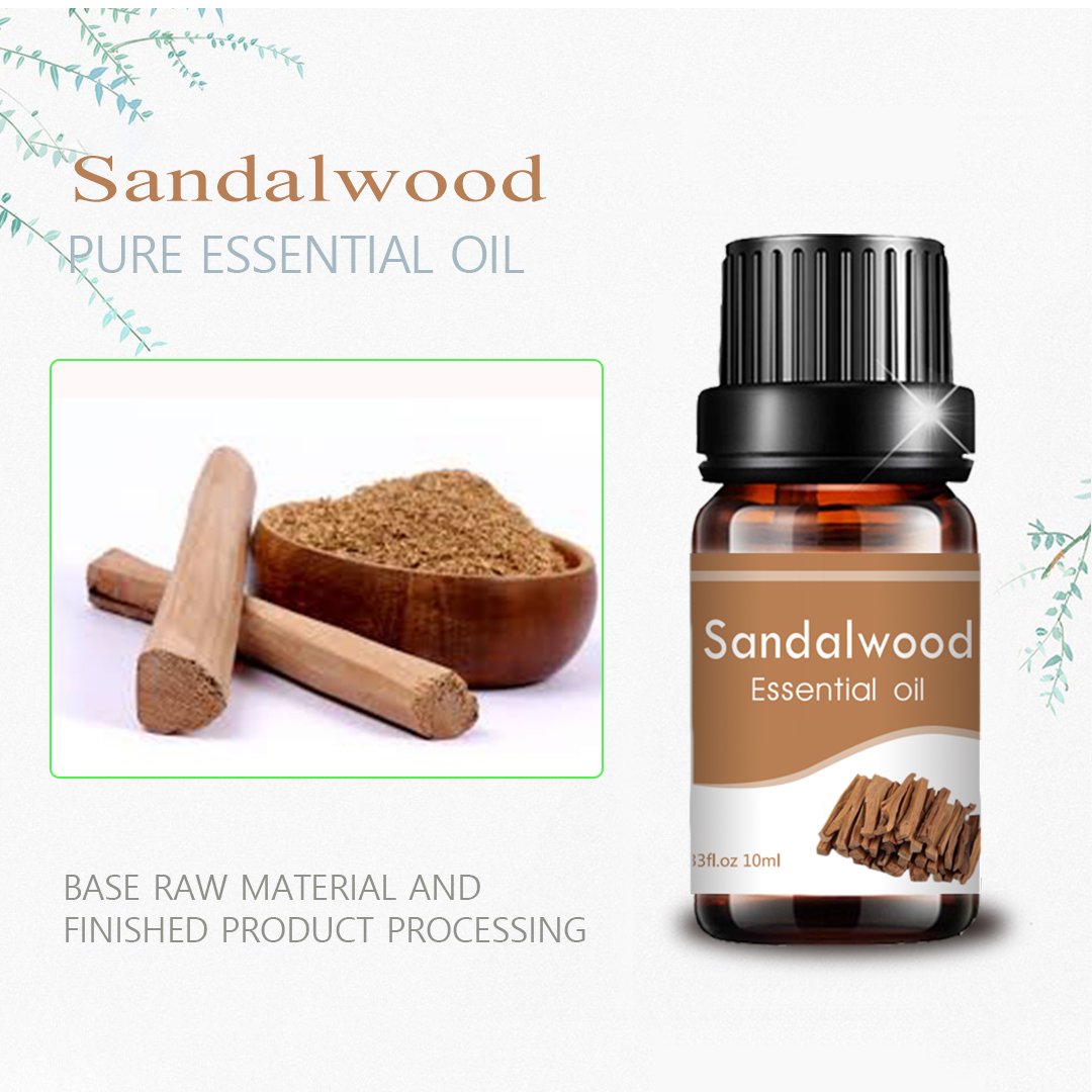 OEM ODM tilpasning 10ml 100% ren naturlig aromaterapi parfyme ren sandeltre olje