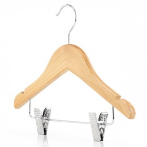 Appendiabiti a clip in legno per bambini – 30 cm