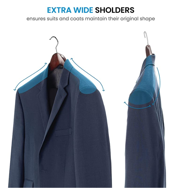 What Are The Different Types Of Clothes Hangers? Option 7：Wide Shoulder Hanger