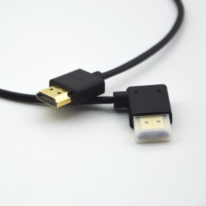 HDMI A HADI Pembe ya Kulia (Digrii L90)