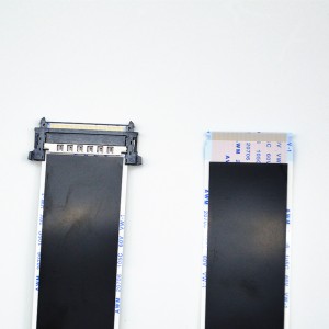 LCD էկրանի ճկուն մալուխ lvds ffc Flexible Flat Cable fi-re 0.5mm Pitch 51pin ffc screen մալուխ 31-51Pin awm 20706 105c 60v vw-1