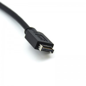 Usb E ба C панели баландсифат 10Gbps USB 3.1 Gen 2 Key A Type E Мард ба USB Type C кабели занона 50cm