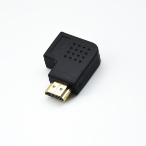 HDMI 90 אָדער 270 גראַד זייַט בייגן ל ווינקל זכר צו ווייַבלעך אַדאַפּטער רעכט זייַט