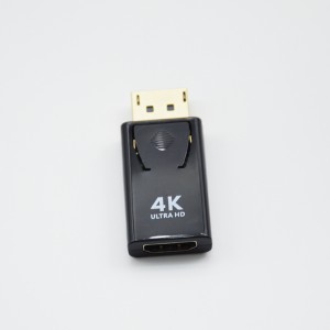 4K Ultra HD მოოქროვილი სტანდარტული DisplayPort DP მამრობითი to HDMI ქალის გადამყვანის ადაპტერი