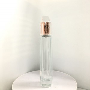 Big discounting Glass Oil Roller Bottles - Perfume glass bottle cylindrical 90ml shaped crystal – Kingtone