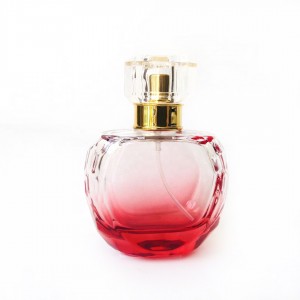 Perfume bottle wholesale red gradient round glass