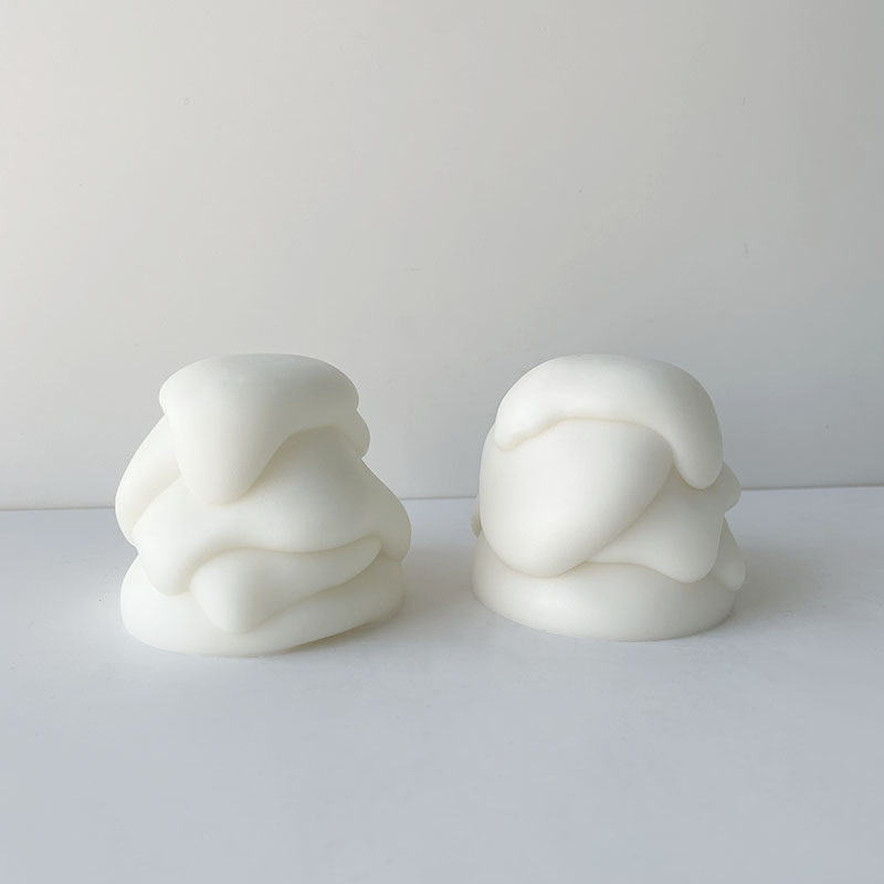 Novo design estilo INS faça você mesmo vela criativa molde de silicone ornamentos de aromaterapia molde de vela