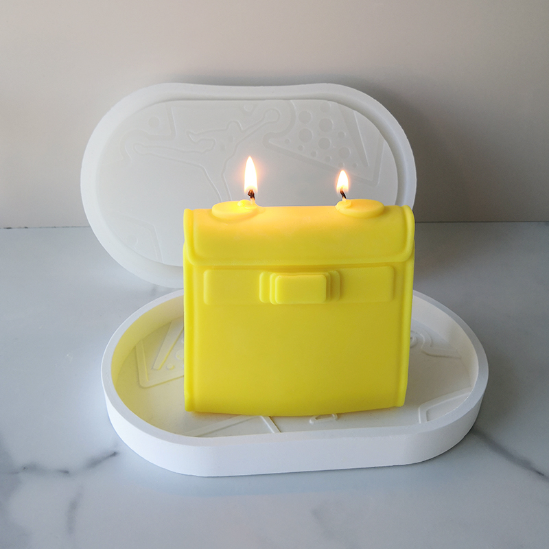 J2113 New Design DIY Resin Crafts Plaster Jewelry Storage Coaster Silicone Mold Creativity LOGO Oval Candle Tray Mold