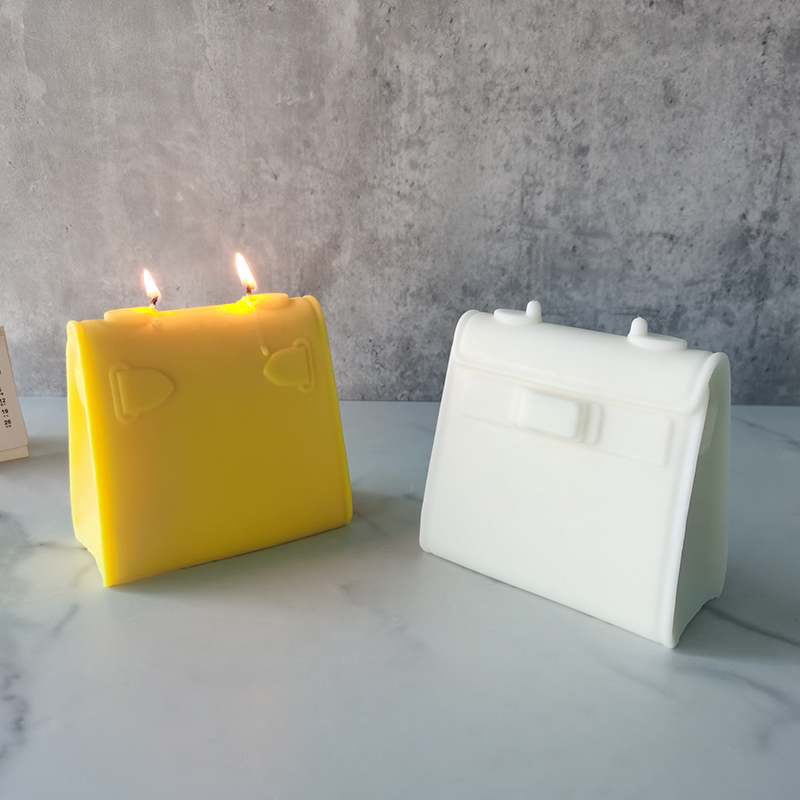 J1154 New Design Handmade Creative Purse Resin Silicone Mold Fashion Luxury Handbag Candle Mold