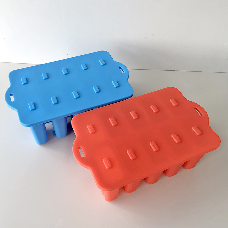 Popsicles Moulds Ice Cream Mould 10 raster siliconen Ice Cream Maker DIY Homemade Popcical Ice POP mallen